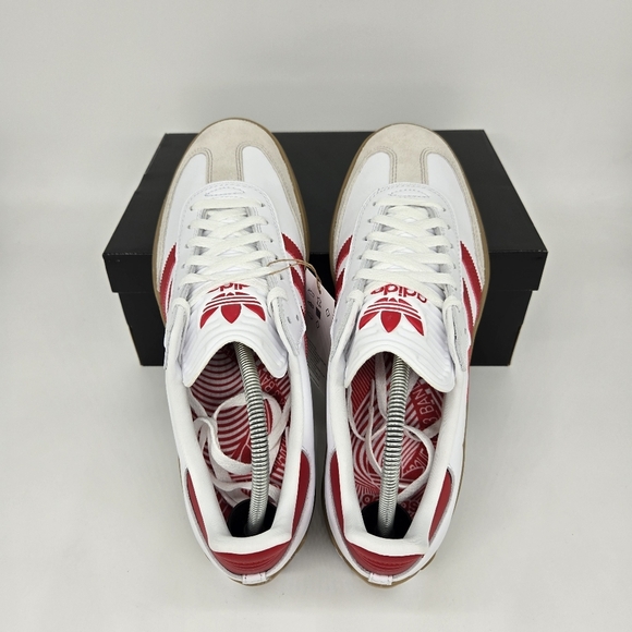 adidas Puig Samba \'White Better Scarlet Gum\' Men\'s Skateboarding Shoes Size 11.5 main image 5